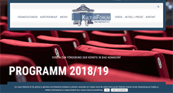 Desktop Screenshot of kulturforum-badnenndorf.de
