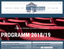 Tablet Screenshot of kulturforum-badnenndorf.de